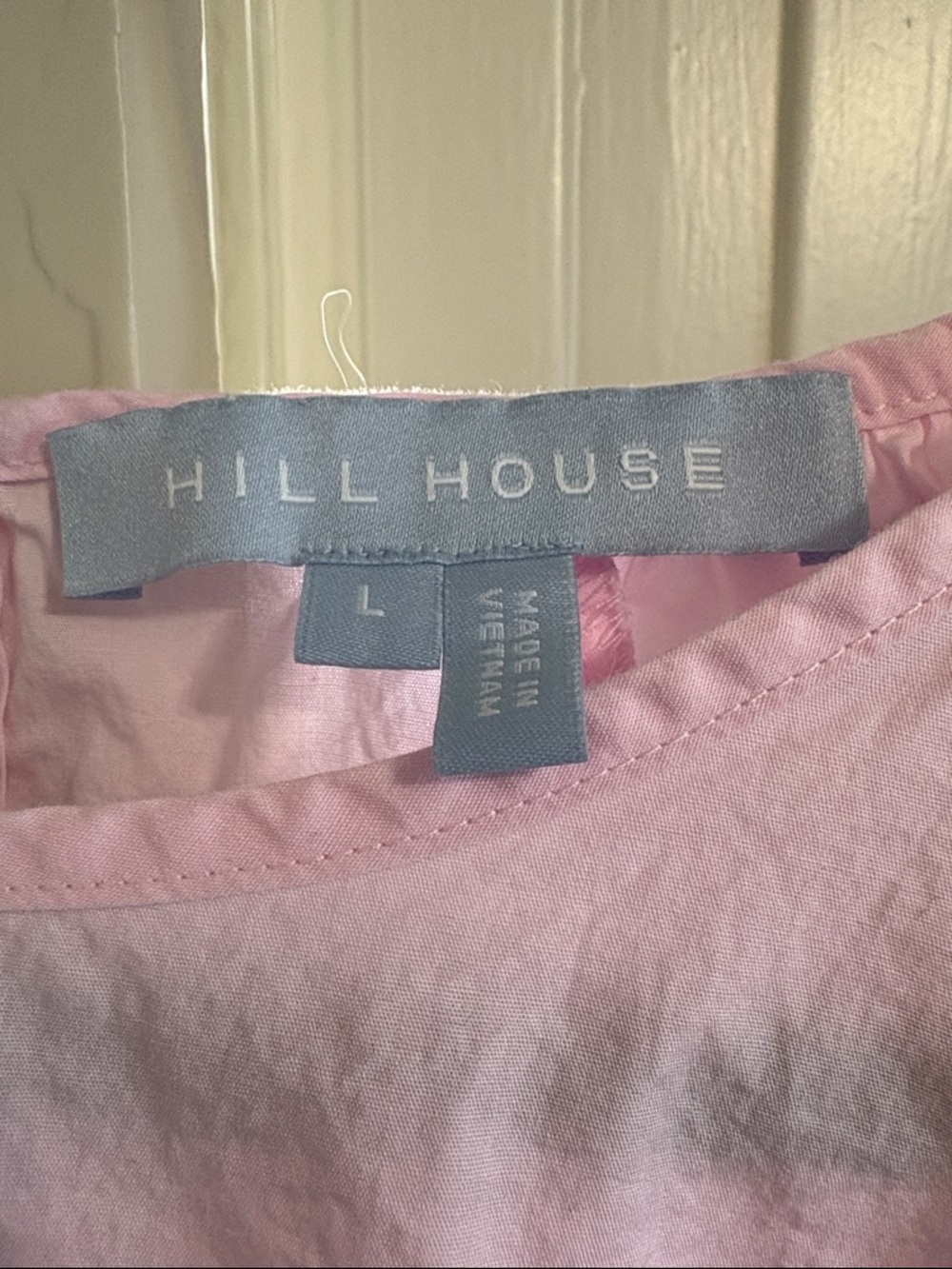 Hill House Ballerina Pink The Francesca Babydoll Top large - Picture 3 of 5